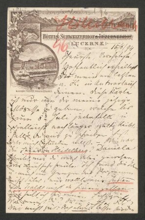 Postkarte an Marie von Bülow : 15.06.1894