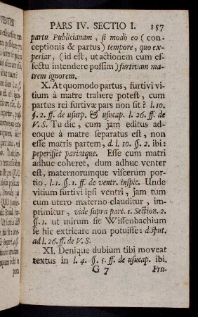 157-164, At quomodo partus, furtivi vitium ... (§ III)