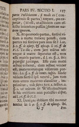157-164, At quomodo partus, furtivi vitium ... (§ III)