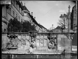 Schwäbisch Hall Fischbrunnen am Markt