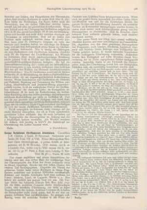 587-588 [Rezension] Brooks, E. W. (Ed.), Corpus Scriptorum Christianorum Orientalium. Scriptores syri. Series III. Tomus VII et VIII