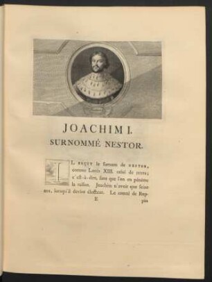Joachim I. Surnommé Nestor.