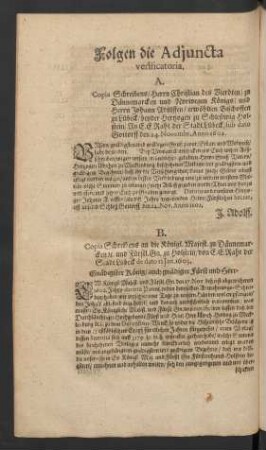 Folgen die Adjuncta verificatoria.