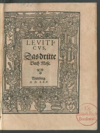 Leviticus. Das dritte Buch Mose.
