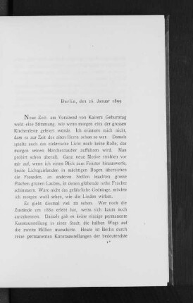 Berlin, den 26. Januar 1899