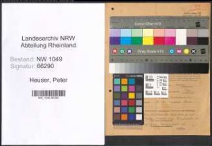 Entnazifizierung Peter Heuser , geb. 24.03.1893 (Postschaffner)