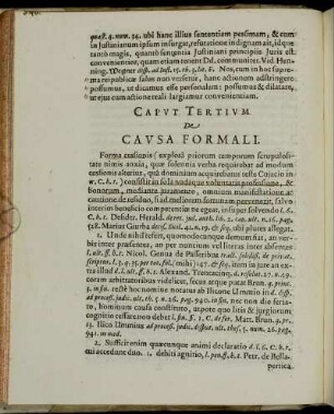 Caput Tertium De Causa Formali.