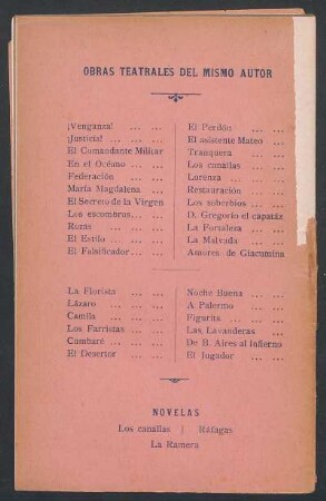Obras teatrales del mismo autor