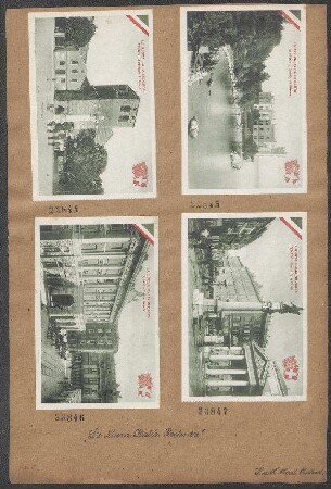 Italienische Propagandepostkarten: La nuova Italia redenta: Trieste piazza della Borsa, unsign., farbig