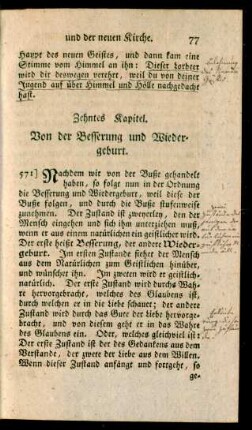 Zehntes Kapitel. Von der Besserung und Wiedergeburt