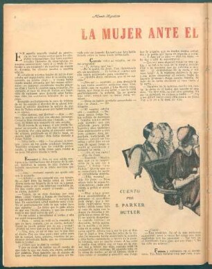 La mujer ante el tribunal : Cuento por E. Parker Butler
