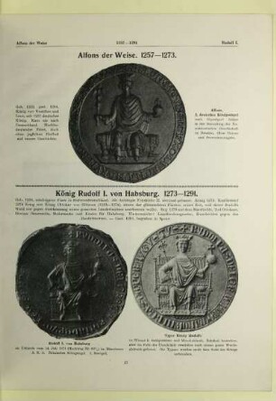 Alfons der Weise. 1257-1273. König Rudolf I. von Habsburg. 1273-1291