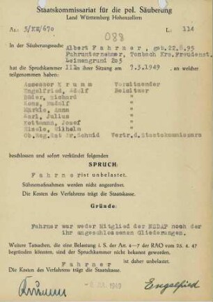 Fahrner, Albert