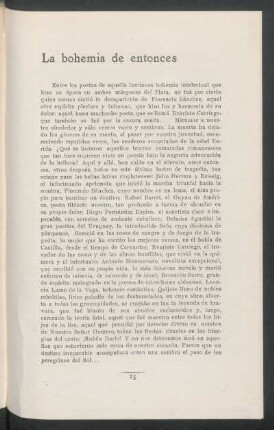 La bohemia de entonces