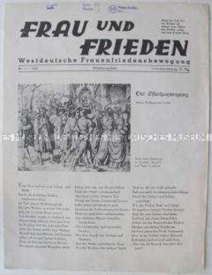 Mitteilungsblatt der Friedensbewegung "Frau und Frieden"