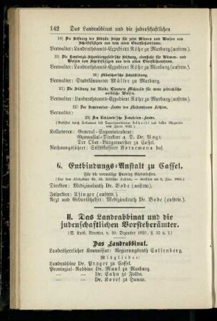 Entbindungs-Anstalt zu Cassel