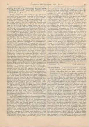332-335 [Rezension] Neubauer, Ad., The Book of Tobit