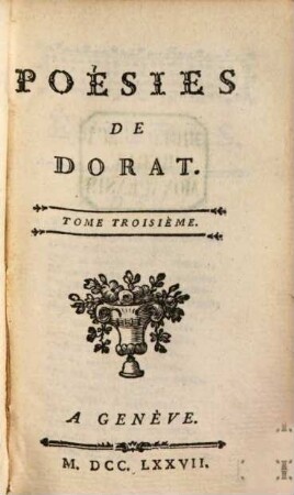 Poésies De Dorat, 3