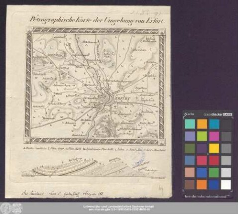 Petrographische Karte der Umgebung von Erfurt