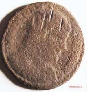 Römische Münze, Nominal Maiorina, Prägeherr Magnentius, Prägeort Lyon, Original