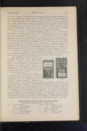 Himmelserscheinungen im Juli und August 1891.
