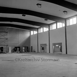Mehrzweckhalle: Baustelle: Innenaufnahme