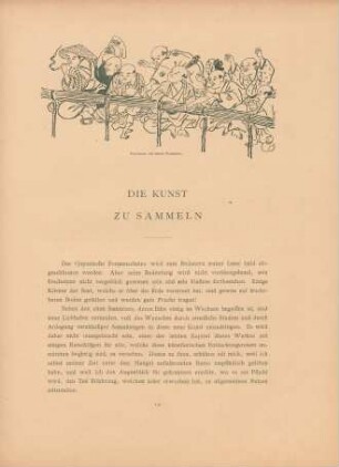 Die Kunst zu Sammeln