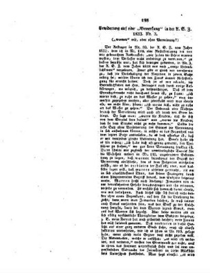 Erwiderung auf eine "Bemerkung" in der A.S.Z. 1833. Nr.3. : ("warnen" mit, oder ohne Verneinung?)