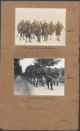 Österr.-ungar. Truppen mit Stahlhelm