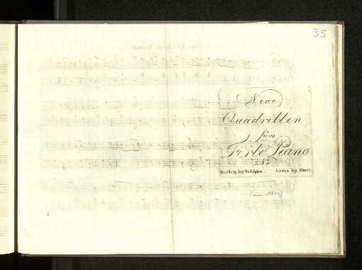 Neue 'Quadrillen fürs Forte Piano