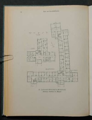 St. Johannis-Altersheim (Grundriß). Entwurf: Stadtrat Dr. Wagner
