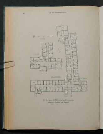 St. Johannis-Altersheim (Grundriß). Entwurf: Stadtrat Dr. Wagner