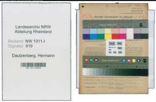 Entnazifizierung Hermann Dautzenberg , geb. 28.02.1915 ()