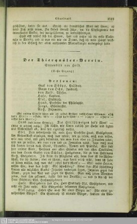 Der Thierquäler-Verein - Sittenbild