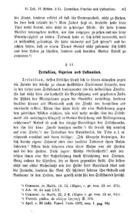 § 14. Tertullian, Cyprian und Laktantius.