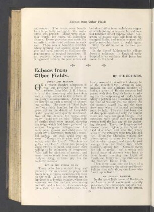 Echoes from other fields