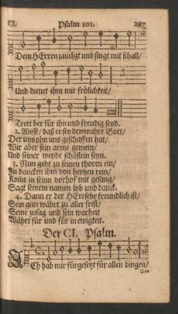 Der CI. - CX. Psalm.