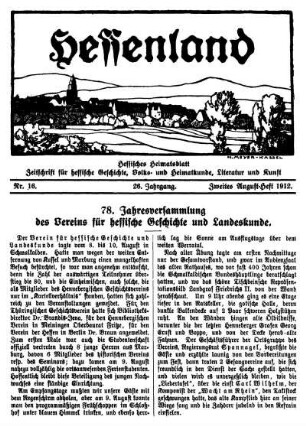 Nr. 16, Zweites August-Heft 1912