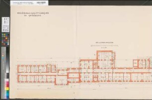 Arnsberg, Bezirksregierung, Hauptgebäude Seibertzstr. 1, Grundriss Kellergeschoss