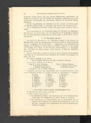 e. Das maritim-meteorologische Beobachtungsmaterial.