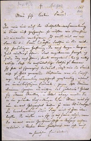 5-10-4-2.0000: Deger, Ernst, Maler, Professor an der Kunstakademie; diverse Schreiben ff.: Bericht über seine Wallfahrt nach Trier, Relig, Ged.