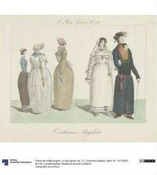 Le bon genre, No. 72: Costumes Anglais