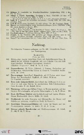 Nachtrag (Nr. 645-664)