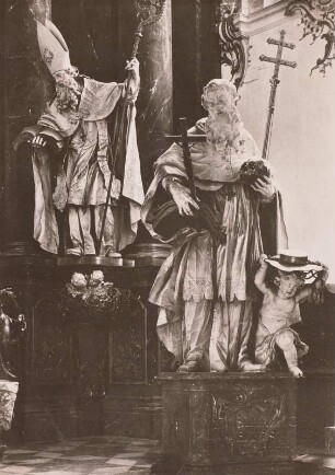 Heiliger Hieronymus : Ansicht mit heiligem Ambrosius
