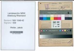 Entnazifizierung Jakob Weiler , geb. 24.07.1894 (Maurer)