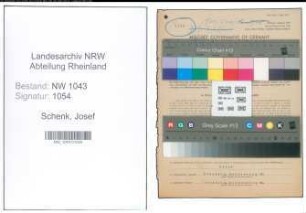 Entnazifizierung Josef Schenk , geb. 19.03.1905 (Autoelektriker)