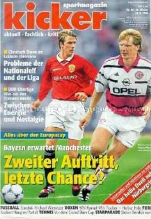 Sportmagazin "kicker" (Zeitungskiosk 1998)