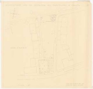 Gartenanlage Marktplatz, Erkrath: Gesamtentwurf für die Gestaltung, Grundriss 1:200