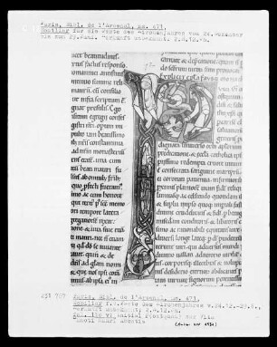 Homiliar: Fol. 110 v.: Initiale P