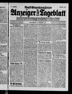 Bad Oeynhausener Anzeiger und Tageblatt. 1912-1934